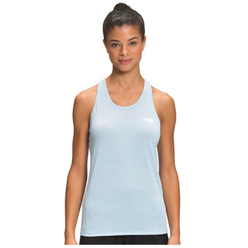 NWT The North Face Womens Wander Razorback Training Tank Top Blue Size Small